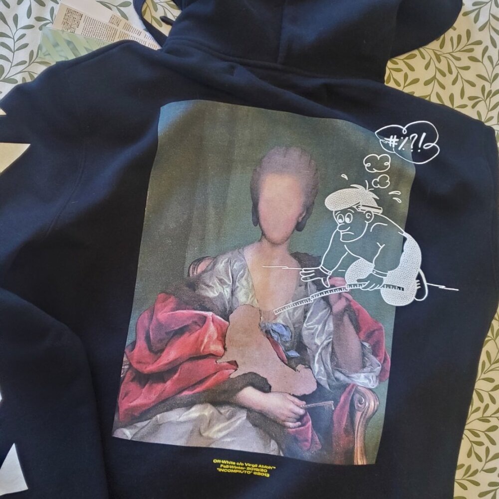 OFF WHITE BLACK HOODIE